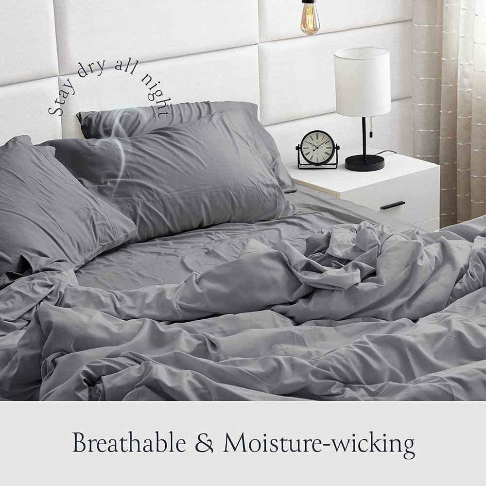 New King Size Bed Sheets Set - Silky Soft Full Sheet Set - Luxury 6 Piece Bed Sh - Picture 2 of 7